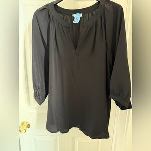 Barney’s Elegant Black Women's Top